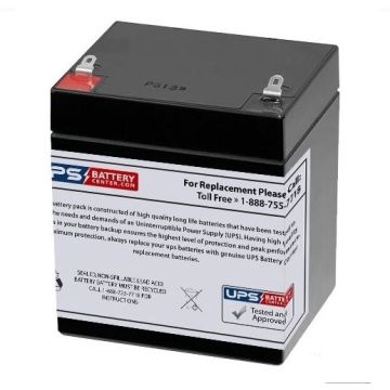 CSPower 12V 5Ah CS12-5 Replacement Battery with F1 Terminals