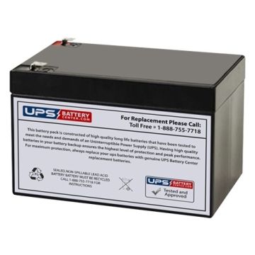 Delta DTM 1215 12V 15Ah Replacement Battery with F2 Terminals
