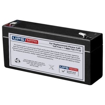 DET Power 6V 3.5Ah SJ6V3.3Ah Replacement Battery with F1 Terminals