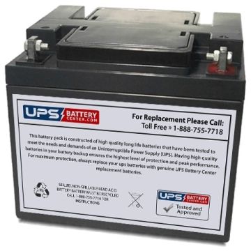 DET Power 12V 45Ah SM12V45Ah Battery with F6 - Nut & Bolt Terminals