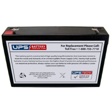 Diamec 6V 8Ah DM6-8 Battery with F1 Terminals