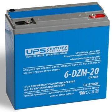Dongjin 6-DZM-20 12V 20Ah Deep Cycle Mobility Replacement Battery with M5 Terminals