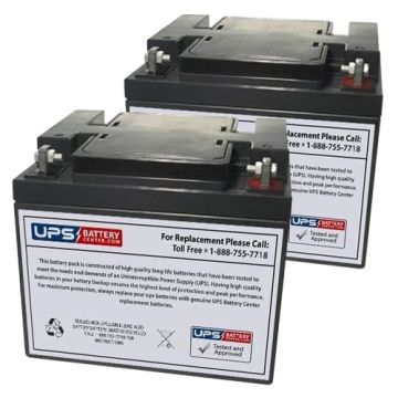 Drive Medical Panther Heavy Duty 4-Wheel 24V 45Ah Battery Set