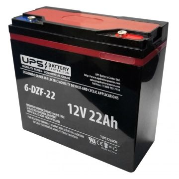 DriveMotion SB12220DT 12V 22Ah 12V 22Ah Battery with M5 Terminals
