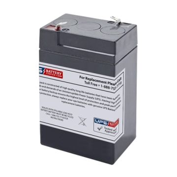 Dual Lite 12-025 6V 4.5Ah Replacement Battery with F1 Terminals