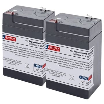 Dual Lite HCXUGBRC12 Replacement Battery Set with F1 Terminals