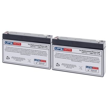 Dual Lite LM40 Replacement Battery Set with F1 Terminals