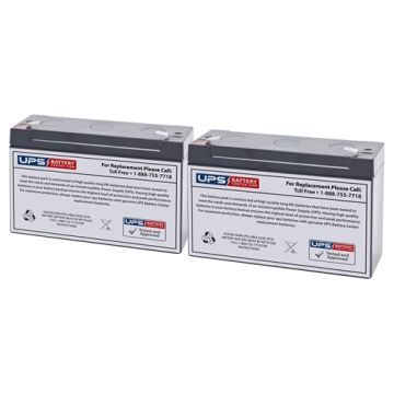 Dual Lite LM56D Replacement Battery Set with F1 Terminals