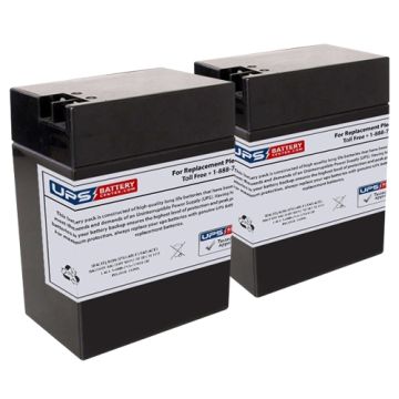 6M4 - Emergi-Lite/Kaufel 6V 13Ah Replacement Batteries
