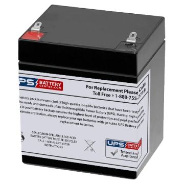 EMERGI-LITE 12V 5Ah 12JSM Battery with F1 Terminals