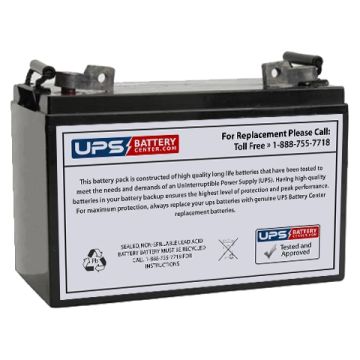 EMERGI-LITE 12V 110Ah 12LSM2202 Battery with NB Terminals