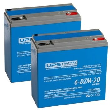 EV Rider RiderXpress 24V 20Ah Battery Set