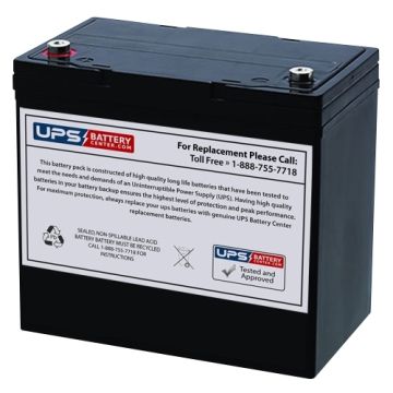 Fengri 12V 55Ah 6-FM-50 Replacement Battery with M6 Terminals