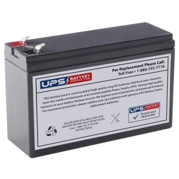 FIAMM 12V 6.5Ah 12FGH23slim Battery with +F2 -F1 Terminals