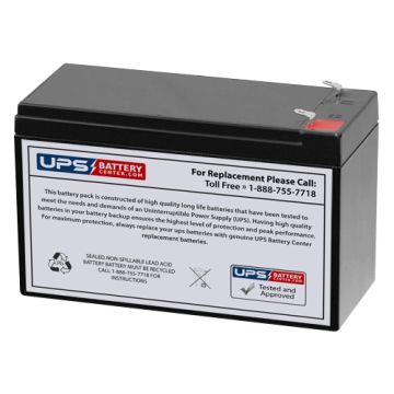 FirstPower FP1275 12V 7.5Ah Battery with F1 Terminals