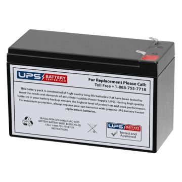 Fuli 12V 7.5Ah FL1275 Battery with F2 Terminals
