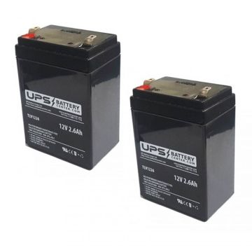 Handicare 1100 Straight Stairlift Replacement Batteries - Set of 2x 12V 2.6Ah