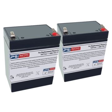 Invacare Reliant RPA450-1 Patient Lift Replacement Battery Set with F1 Terminals - Right Side Positive