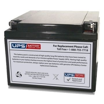 Koyama 12V 26Ah NP26-12 Replacement Battery with F3 Terminals