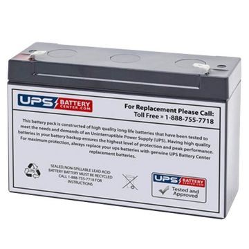 Leoch LP6-10 6V 10Ah Battery with F1 Terminals