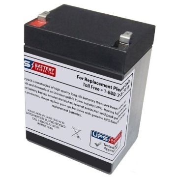 Leoch LP12-2.9 12V 2.9Ah Battery with F1 Terminals - Left Side (+)