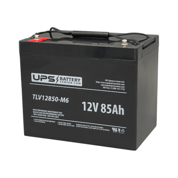 OUTDO 12V 85Ah 6-EVF-85 Replacement Battery with M6 Terminals