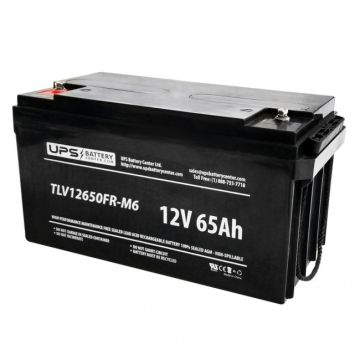Power One 12V 65Ah KTF1265 Replacement Battery with M6 Terminals