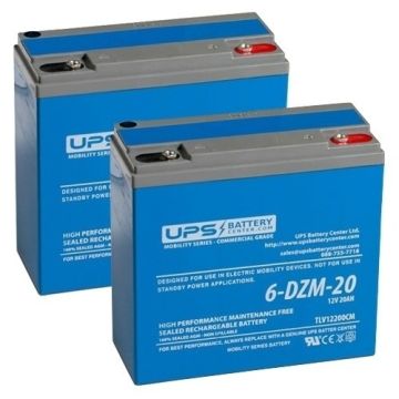 Rascal 110 (2) 12V 20Ah Replacement Batteries
