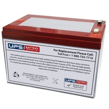 Spinshot Tennis Ball Machine Upgraded Compatible Replacement Battery - 12V 12Ah Heavy Duty battery