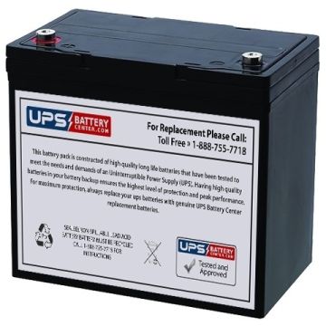 Telong 12V 55Ah TL12550C Replacement Battery with F11 Terminals