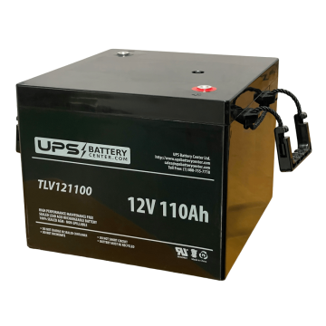 12V 110Ah AGM Sealed Lead Acid Battery - Non-Spillable, Non Maintenance, TLV121100-T11