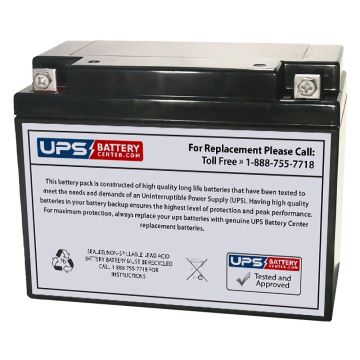 TLV6200 - 6V 20Ah Sealed Lead Acid Battery with Nut & Bolt Terminals