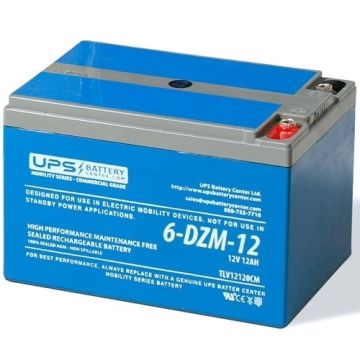 Western 6-DZM-12 12V 12Ah Replacement Battery with M5 Terminals